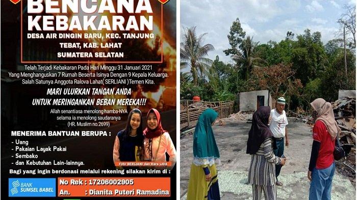 Ralova Peduli Korban Kebakaran di Lahat. Menggalang Dana dan menyalurkan langsung ke korban di Desa Aur Dingin Baru, Kec. Tanjung Tebat, Lahat. Kebakaran minggu lalu tersebut telah menghanguskan 7 buah rumah sekaligus, yang menyebabkan 9 kepala keluarga kehilangan tempat tinggalnya.