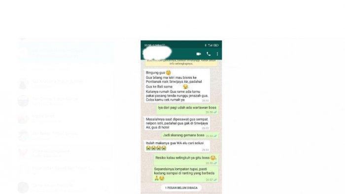 Selingkuh Berbuah Petaka, Berbohong Naik Sriwijaya Air, Ternyata Dinyatakan Meninggal