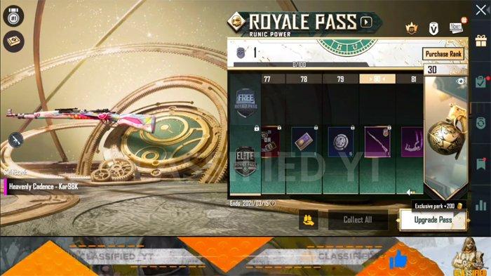 Bocoran Skin Level 80 PUBG Mobile Royale Pass 18- Heavenly Cadence