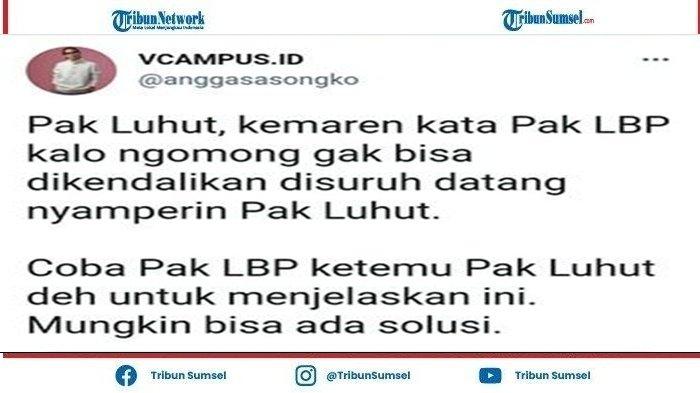 Sutradara Angga Sasongko Menyarankan Luhut Binsar Panjaitan Memberikan Solusi Mengenai Covid-19 Varian Delta