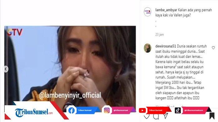 Sambil Menangis, Via Vallen Ceritakan Jika Dirinya Sangat Takut Kehilangan Orang Tua