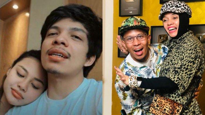 Aurel Hermansyah dan Atta Halilintar (kiri) Lenggogeni Faruk dan Halilintar Asmid (kanan)