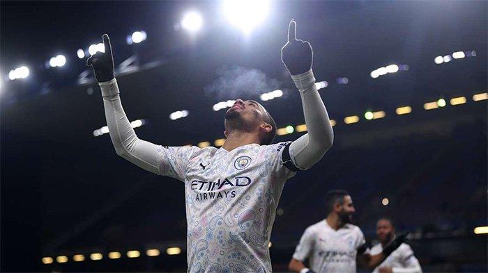 Gabriel Jesus berhasil mencetak gol saat bertandang ke markas Burnely, Kamis (4/2/2021) dini hari