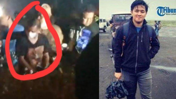Inilah sosok terduga pembunuh mahasiswa kedokteran UB saat rekonstruksi di lokasi temuan mayat, Purwodadi, Pasuruan pada Sabtu (16/4/2022) dini hari.