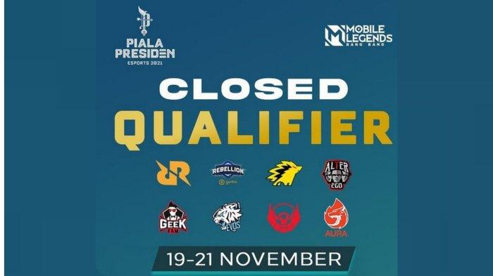 Jadwal Piala Presiden Esports 2021 Divisi Mobile Legends Babak Kualifikasi Tertutup