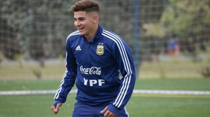 Julian Alvarez, pemain Timnas Argentina dan Manchester City.