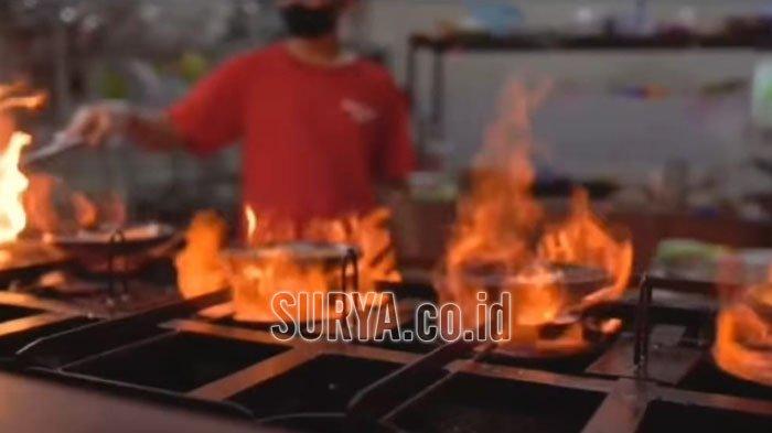 Menu yang disajikan di Kedai Sambal Bakar Sultan Kota Kediri, terinspirasi dari sambal Gami khas Bontang Kalimantan Timur.