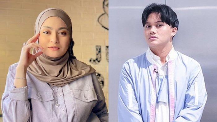 Ilustrasi - Nathalie Holscher (kiri) dan Rizky Febian (kanan).