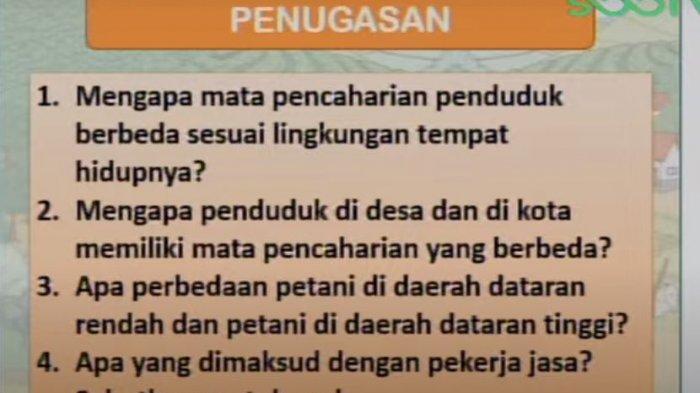 soal SD Kelas 4 SBO TV, Rabu (9/3/2021)