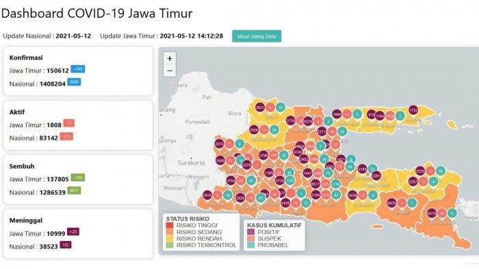 Update Virus Corona di Surabaya 12 Mei 2021