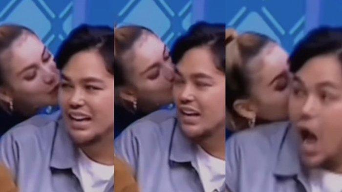 Aksi Ayu Ting Ting cium leher Ivan Gunawan di hadapan umum termasuk Ruben Onsu
