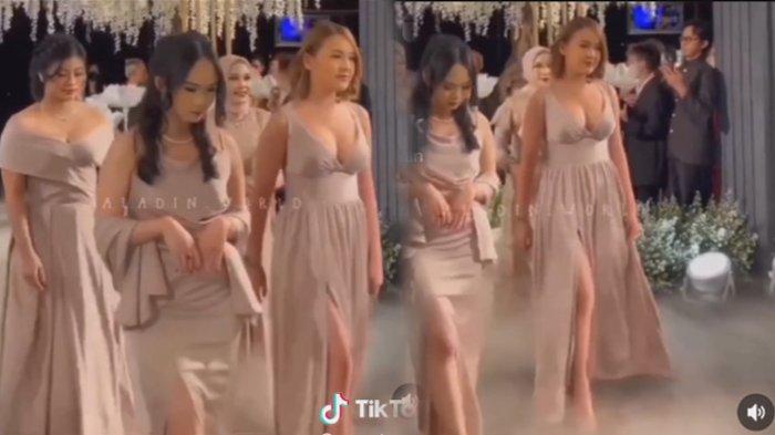 Amanda Manopo di pernikahan Glenca Chysara dan Rendi Jhon