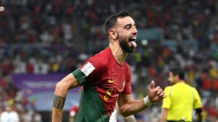 Portugal menang 2-0 atas Uruguay di Lusail Iconic Stadium, Doha, Qatar, Senin (28/11/2022) atau Selasa dini hari WIB. Dua gol Portugal dicetak Bruno Fernandes,