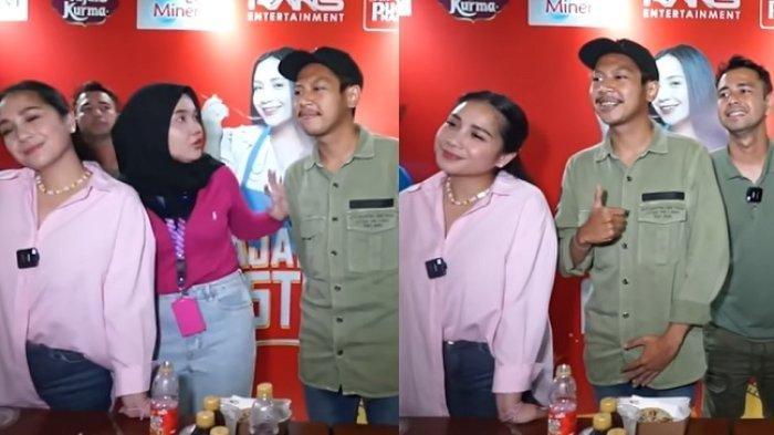 Momen Nagita Slavina dan Raffi Ahmad foto bersama fans, wanita berkerudung coba usir pria berkemeja