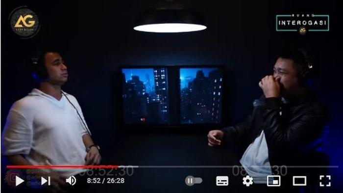 Raffi Ahmad ketika hadir di YouTube milik Gilang Dirga