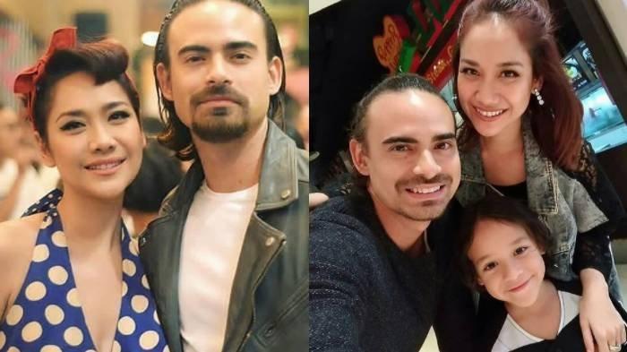 Ashraf Sinclair semasa hidup foto bersama Bunga Citra Lestari dan putranya