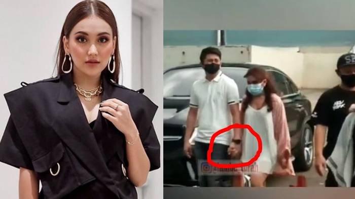 Ayu Ting Ting dan Adit Jayusman kepergok gandengan tangan