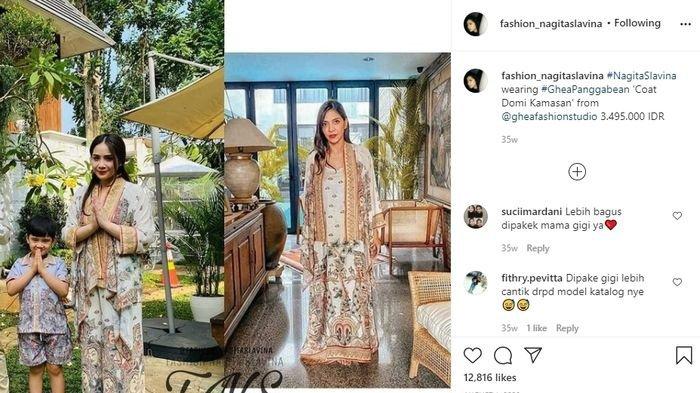 Busana yang dipakai Nagita Slavina