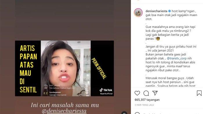 Dewi Perssik melabrak Denise Chariesta