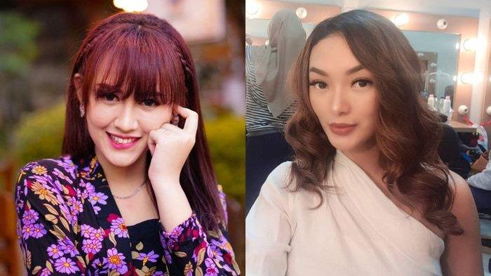 Happy Asmara (kiri) dan Zaskia Gotik (kanan)