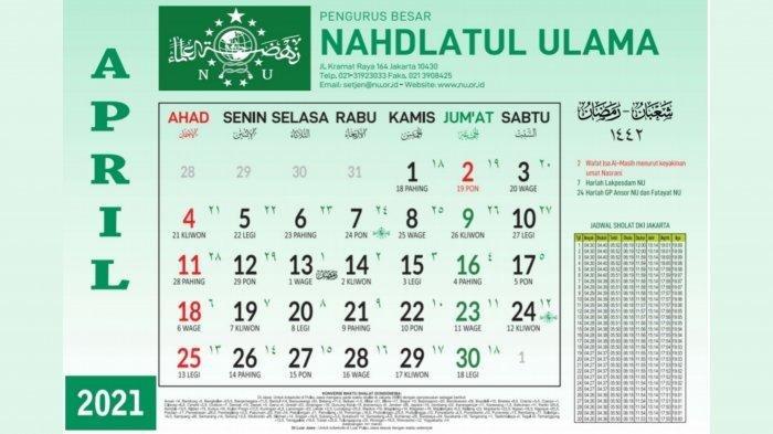 Kalender PBNU April 2021