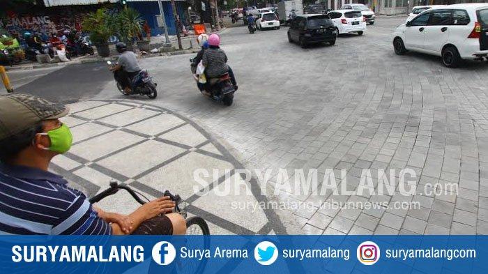 Kondisi terkini di Simpang Empat Rajabali, Kota Malang, Kota Malang
