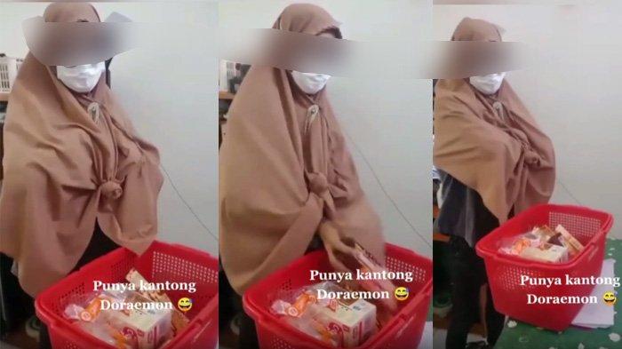 Maling wanita di supermarket viral terjadi Sabtu 10 Juli 2021 di Purwakarta