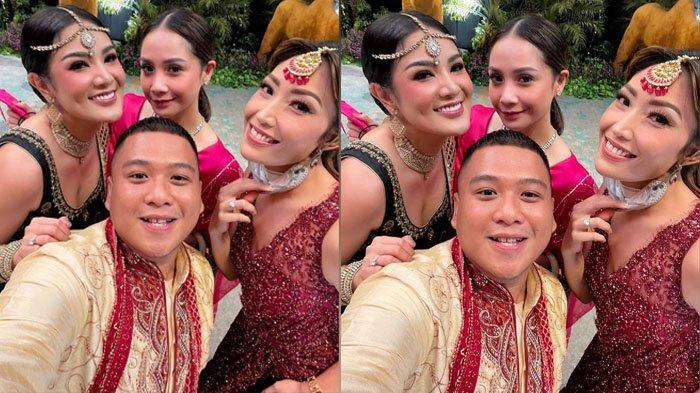 Nagita Slavina tampil beda di henna night Aurel Hermansyah