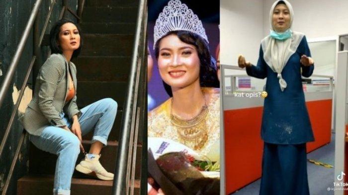 Nur Jannah Anuar model yang memiliki 7 pekerjaan saat jadi pegawai kantoran (pojok kanan)
