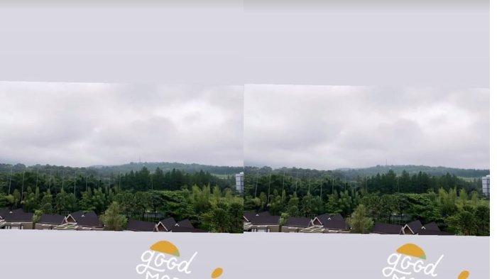 Pemandangan dari villa Ayu Ting Ting