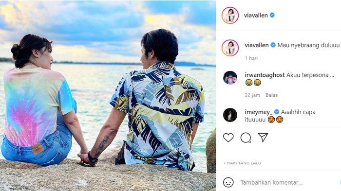 Potret mesra Via Vallen dan Chevra Papinka