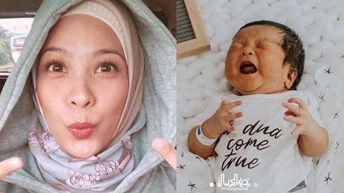 Potret Rachel Maryam dan bayinya yang baru saja lahir, Muhammad Eijaz Mata Air