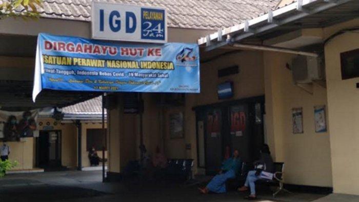 Suasana RS Hasta Husada Kepanjen tempat korban perawat yang dibakar di Malang dirawat, Kamis (6/5/2021)