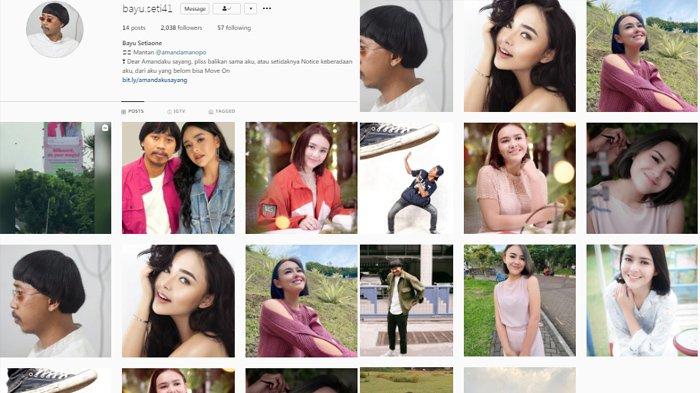 Akun Instagram Bayu, Pria Viral Pasang Billboard Rangkul Amanda Manopo