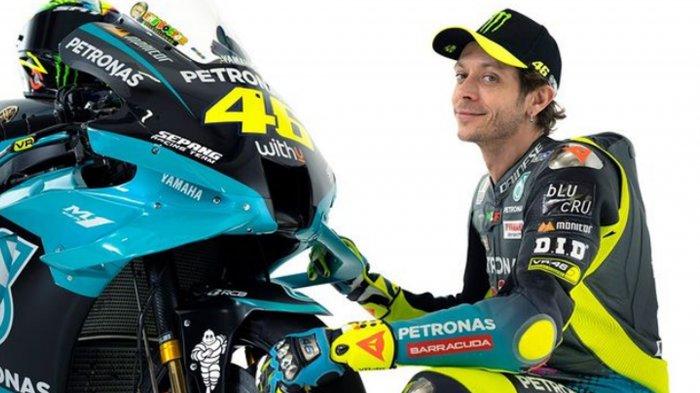 Valentino Rossi dan motor barunya di Petronas Yamaha SRT
