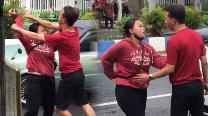 Video viral istri ngamuk cegat suami di jalan saat pasangannya selingkuh
