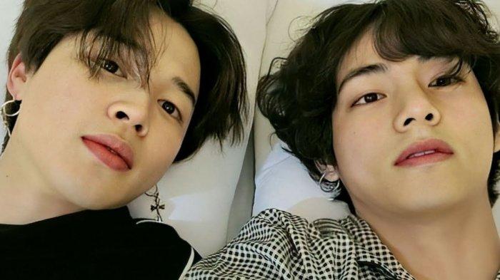Member BTS V dan Jimin.