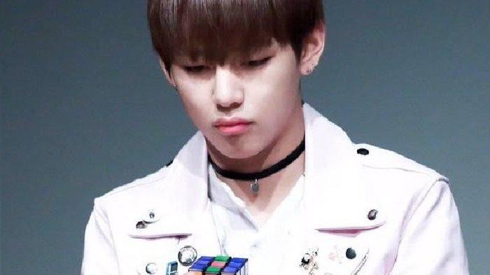 Member BTS V bermain rubix.