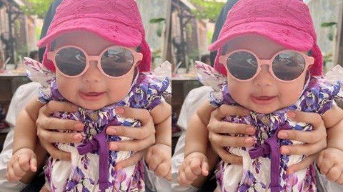 Momen liburan Ameena saat di Bali.