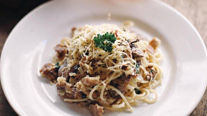 Creamy Turkey with Spaghetti Pasta khas Koki Joni