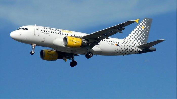 Ilustrasi pesawat Vueling Airlines, maskapai penerbangan Spanyol