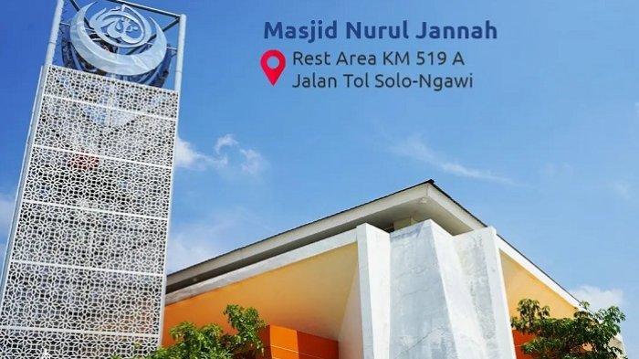 Masjid Nurul Jannah yang berlokasi di Rest Area KM 519 A Jalan Tol Solo-Ngawi.