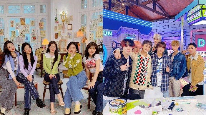 Kolase foto NCT Dream dan Red Velvet