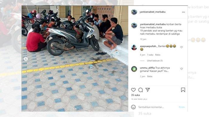 Tangkapan layar foto para pendaki asal Serang, Banten yang kena hoaks pendakian Gunung Merbabu dibuka