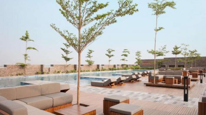 Rooftop Alila Solo, hotel tempat menginap untuk nonton konser Dream Theater.
