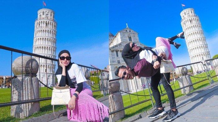 Momen romantis Shandy Purnamasari dan Juragan 99 liburan ke Italia.