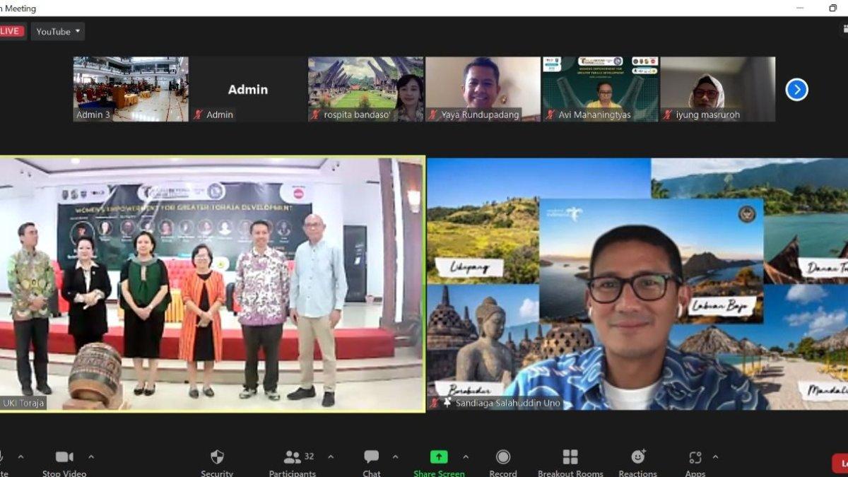 Menparekraf Sandiaga Uno optimis dengan digelarnya Toraja and Beyond Tourism Festival 2022 mampu membangkitkan sektor parekraf wilayah sekitar.