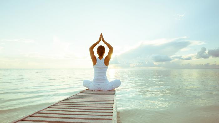 Ilustrasi olahraga yoga