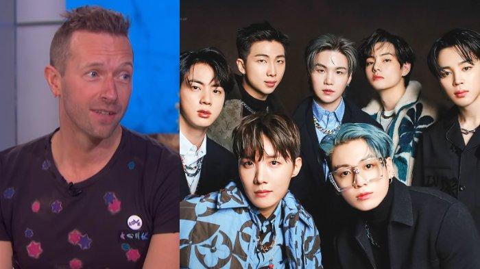 Chris Martin Coldplay dan BTS.