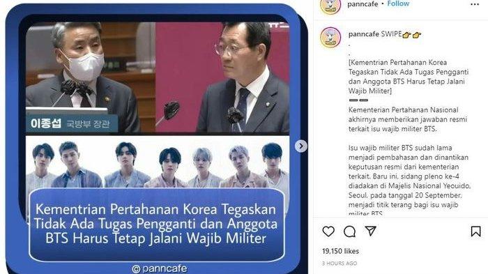 Kementrian Pertahanan Korea sebut BTS harus tetap lakukan wajib militer